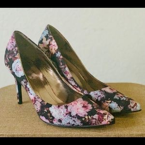 Cute, floral Rampage high heels.